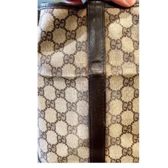 1960' GUCCI ANTIQUE TRAIN CASE LUGGAGE BAG - Picture 9 of 16